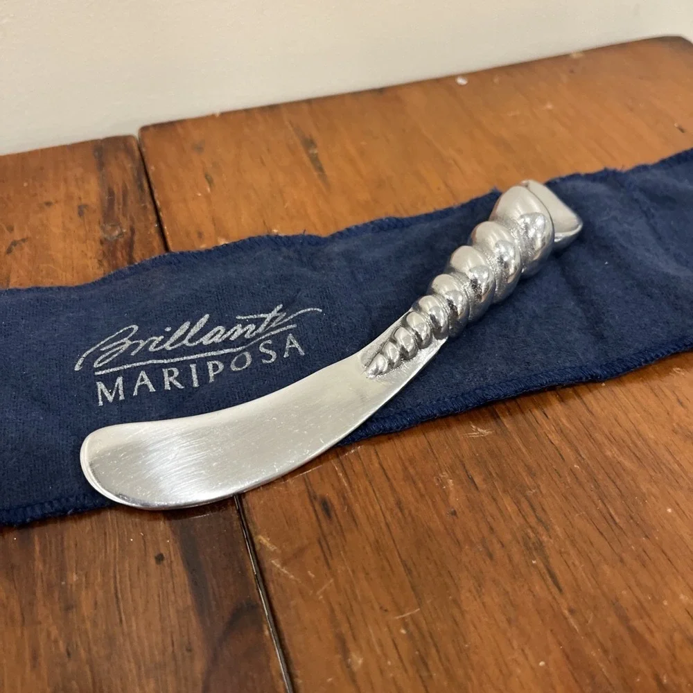 Mariposa Brilliance Aluminum Cheese Spreader Beach Seashell Shell‎ Knife
